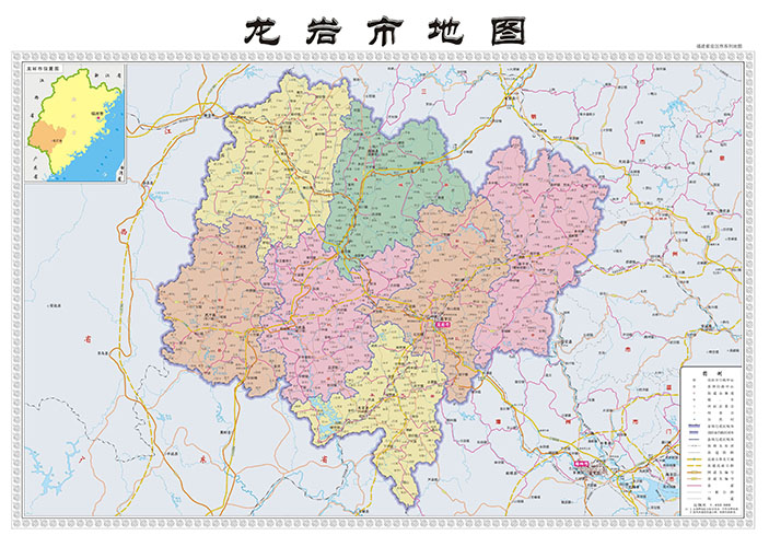 龙岩市地图