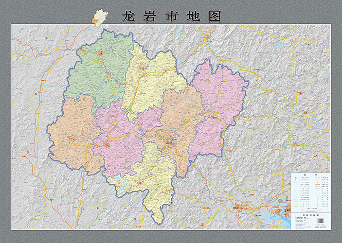 龙岩市地图